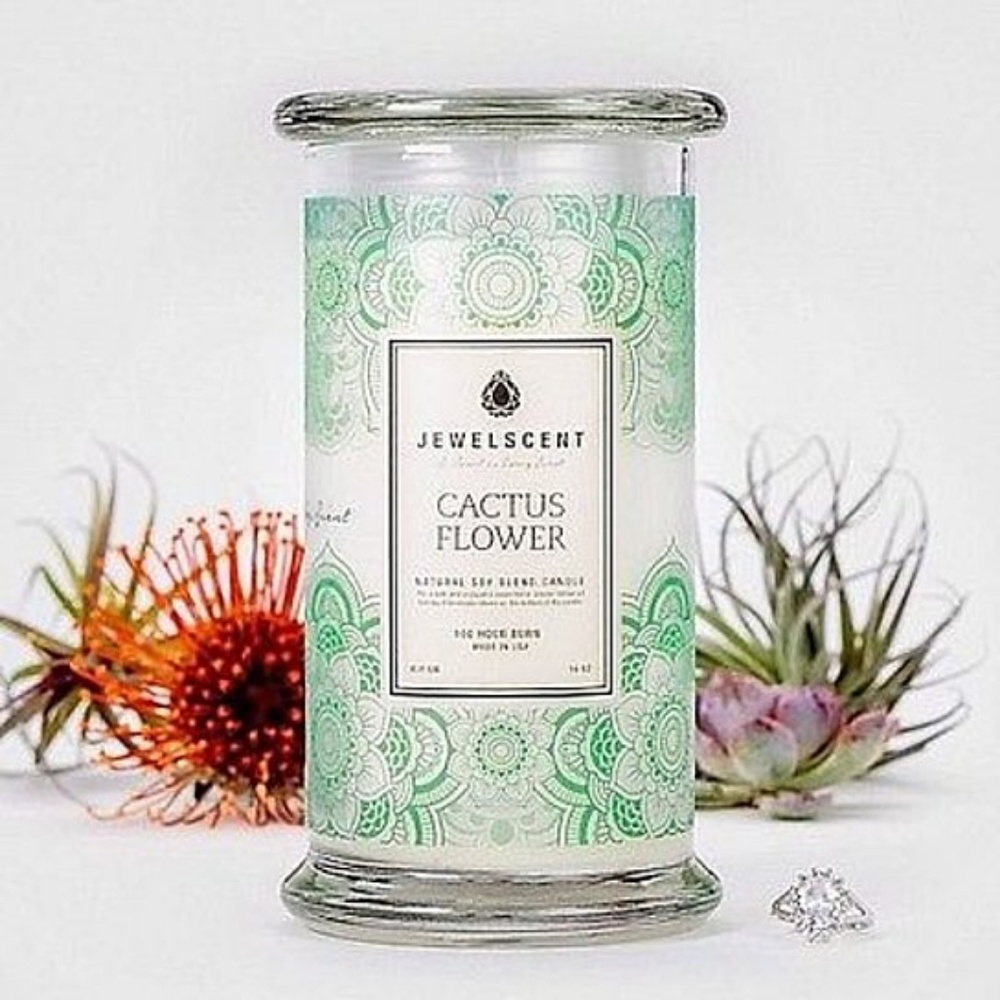 Essential Cactus Flower Jewelry Candle